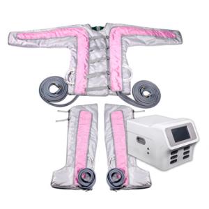 Pink and Silver Jacket Pants Pressotherapy Body Massage Machine